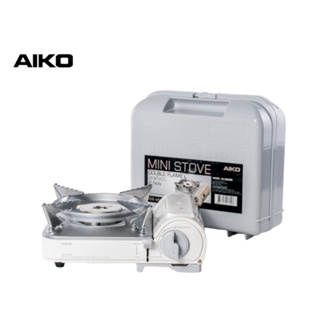 AIKO #AK-8000R สีขาว เตาแก๊สมินิมอล 2.1 kw ไม่แถมแก๊ส รับประกัน 1 ปี เตาแก๊ส มินิมอล