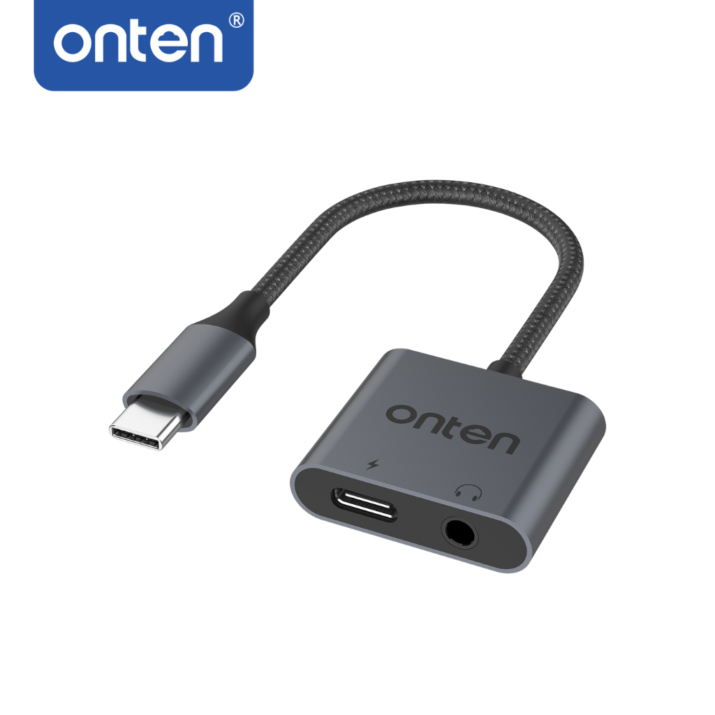 ONTEN OTN-289 2in1 type c to 3.5mm and charging adapter