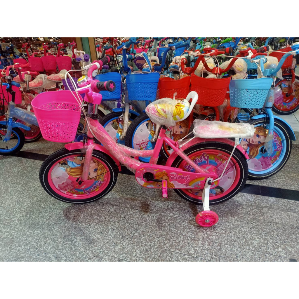 จักรยานเด็กเล็กเด็กโต เจ้าหญิงLisa ล้อ12-16 นิ้ว มีล้อช่วยพยุง