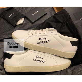 ☄️พร้อมส่ง📣 Saint Laurent Leather Sneaker 📍สอบถามก่อนนะคะ