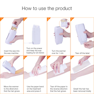 Foreverlily 3in1ชุดเครื่องแว็กซ์แบบพกพาเครื่องทำความร้อนแว็กซ์แบบใช้มือถือ Salon Soft wax ชุดกำจัดขนWax Heater Removal Hair Beauty Tools