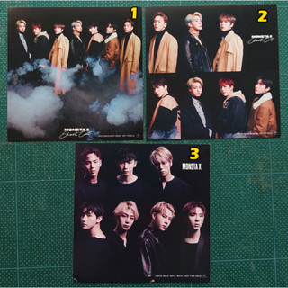 การ์ด Sticker ของแถม จาก Shop ของแท้ จาก อัลบั้ม ญี่ปุ่น MONSTA X - Shoot Out / LIVIN IT UP Japanese Album KPOP Card