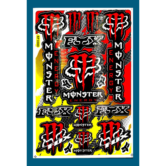 สติกเกอร์ เล็บปีศาจ หมาจิ้งจอกสีส้ม สติกเกอร์แต่งรถ สำหรับรถมอเตอร์ไซค์ ติดรถยนต์ ติดข้างรถ ติดหมวกกันน็อค ติดโช๊ค โลโก้