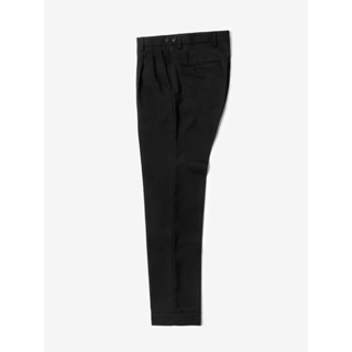 [JBB*] BLACK ITALIAN WOOL FRESCO PLEATED TROUSERS WITH EXTENDED WAISTBAND เจบีบี กางเกงขายาวสองจีบ ผ้าวูลอิตาลี สีดำ