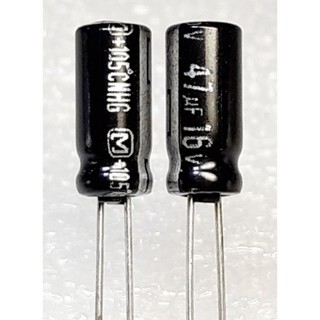 Panasonic NHG 47uf 16v (ราคา10ตัว) capacitor ตัวเก็บประจุ คาปาซิเตอร์