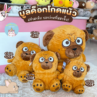 ReallyCute (พร้อมส่ง) ตุ๊กตาหมาบูลด็อกซ์หน้านิ่วคิ้วขมวด