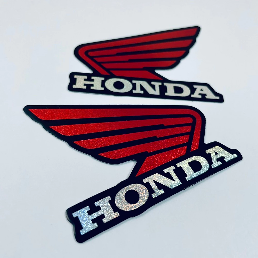 สติ๊กเกอร์ปีกฮอนด้า สีแดง สำหรับ Honda Wave Pcx Click Msx Forza thumbnail 7