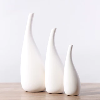 Mixselection แจกันดอกไม้ Vase Ceramics ยให้สวยและทันสมัย มีสามรุ่น ตกแต่งแจกันเซรามิกที่เรียบง่า