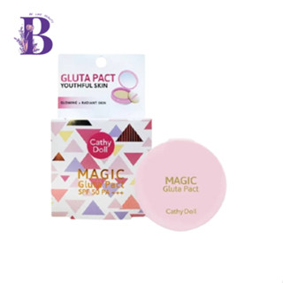 1ชิ้น (แป้งพัฟ) Cathy Doll MAGIC Gluta Pact #21 ไลท์เบจ เมจิกกลูต้าแพ็ค spf50 pa+++ 4.5g