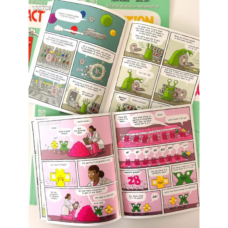 Building Blocks of Science：Physical/Life/Plant&Animal/Math Comic Bookหนังสือการ์ตูน,32 Books Set – Paperback ราคา ถูกที่สุด ดีลบีเคเค แกลเลอรีภาพที่ 8