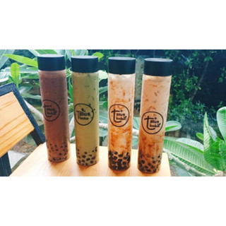 ขวด PET TUBE สำหรับเครื่องดื่ม ชา กาแฟ ชานมไข่มุก ขวดพลาสติกใส ขนาด 500ml