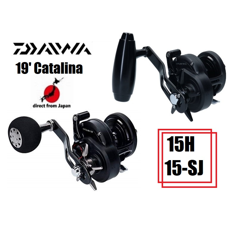 Daiwa 19' Catalina 15H/15-SJ รอกคันเบ็ดตกปลา ด้ามจับด้านขวา【ส่งตรงจากญี่ปุ่น】( Ocea Jigger Torium Saltiga Certate Stradic Twin Power Sw Shimano Offshor