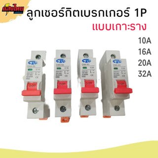 CCS ลูกเซอร์กิตเบรกเกอร์  1P  10A, 16A, 20A, 32A แบบเกาะราง รุ่น CM4-63 1P (CIE)