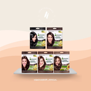 Garnier Color Naturals | การ์นิเย่ คัลเลอร์ แนทเชอรัลส์ ครีมเปลี่ยนสีผม ครีมปิดผมขาว ไม่มีแอมโมเนีย แบบซอง