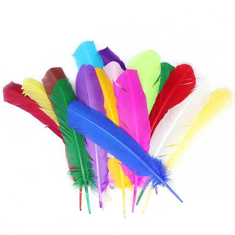 ขนไก่ สวยๆ มีหลายสี (ราคา/2ชิ้น)-ยาว30cm