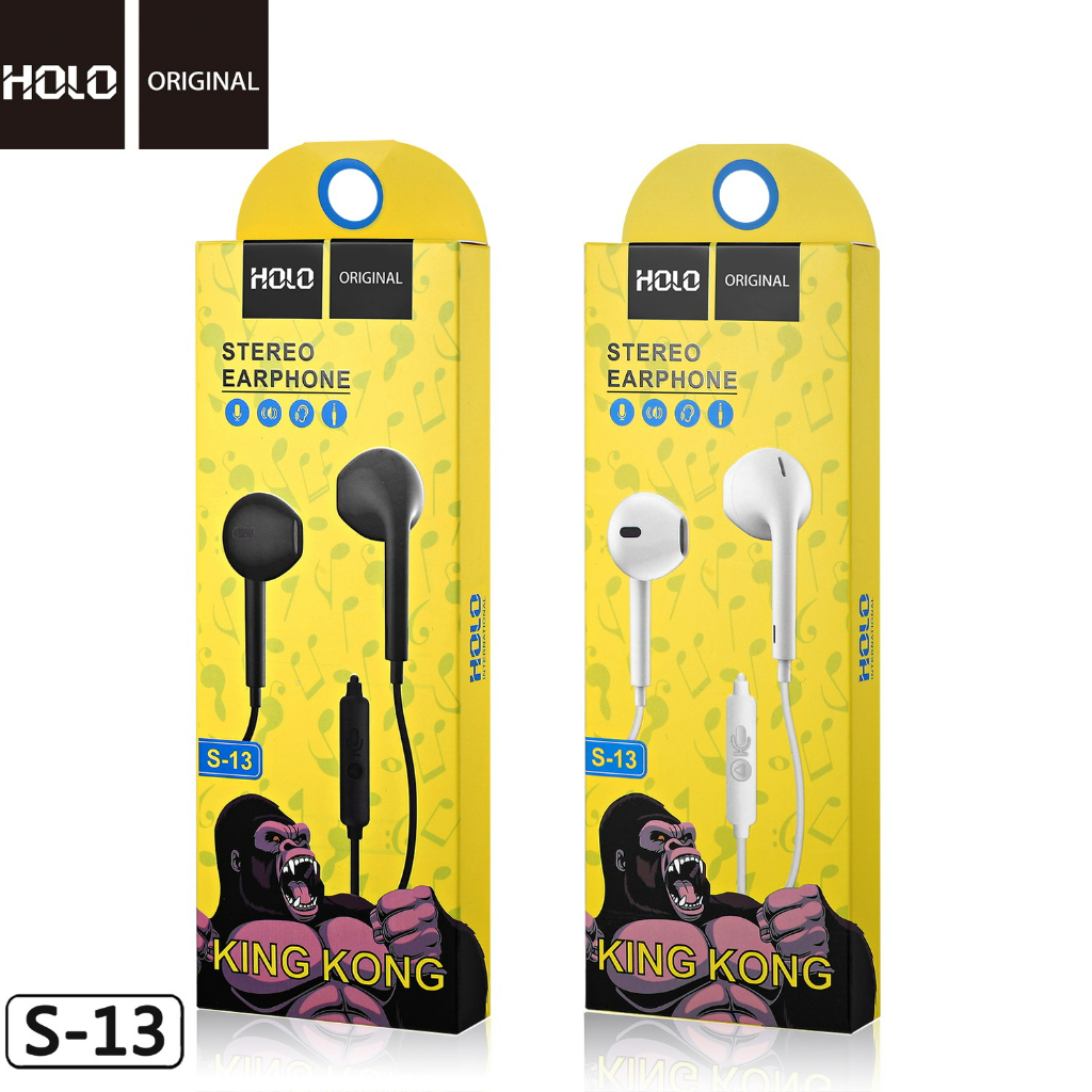 หูฟัง Holo S-13 หูฟังคุณภาพ  STEREO SOUND For Ios & Android (ของแท้ 100%)