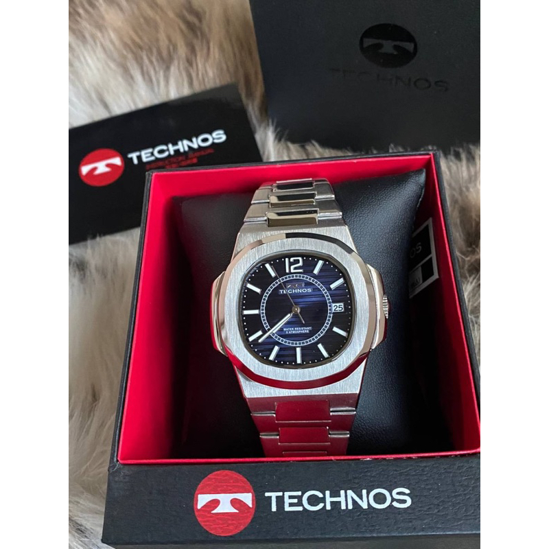 Technos Swiss Purple Dial Date Unisex Watch