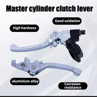 มือเบรค + มือครัชแต่งสำหรับรถวิบากCRF KLX ชุบโครเมี่ยมใส่ได้กับรถมอเตอร์ไซค์ทุกรุ่น