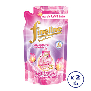 [ทั้งหมด 2 ชิ้น] FINELINE ไฟน์ไลน์ ผลิตภัณฑ์ปรับผ้านุ่ม สูตรกึ่งเข้มข้น กลิ่นพิ้งค์ บลอสซั่ม 500 มล. X 2