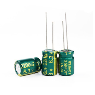 ตัวเก็บประจุ ความถี่สูง 6.3V High Frequency Low ESR Capacitor 1000uF 2200uF 3300uF C cap