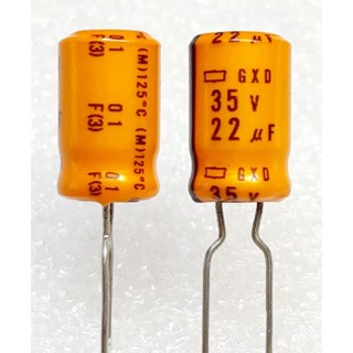 Nippon Chemi-Con GXD 22uf 35v capacitor ตัวเก็บประจุ คาปาซิเตอร์ ขนาด 8×13 mm