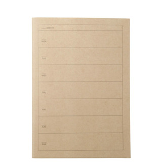 MUJI (มูจิ) สมุดโน๊ตแบบแพลนเนอร์รายสัปดาห์ ไม่ระบุปี ขนาด A5/32 sheets