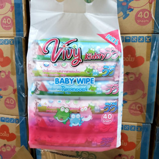 ขายส่ง *ยกลัง6หิ้ว36ห่อ*​ ผ้าเปียก​ กระดาษ​เปียก​ *ทิชชู่​เปียก​ Vivy*  ร้านส่งของทุกวัน