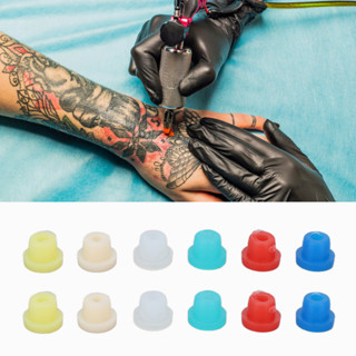 Tattoo Grommet 100 ชิ้น สัก ปลอกยาง มืออาชีพ Pbr นุ่ม เข็ม ปลอกยาง อุปกรณ์