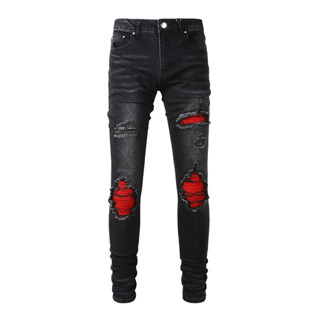 [การจัดส่งในฮ่องกง] 2022ss Amiri Jeans Mens Amiri สกินนี่ยืดเดนิมยีนส์