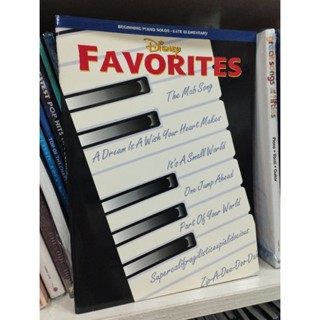 DISNEY FAVORITES - BEGINNING PIANO SOLOS - LATE ELEMENTARY (HAL)