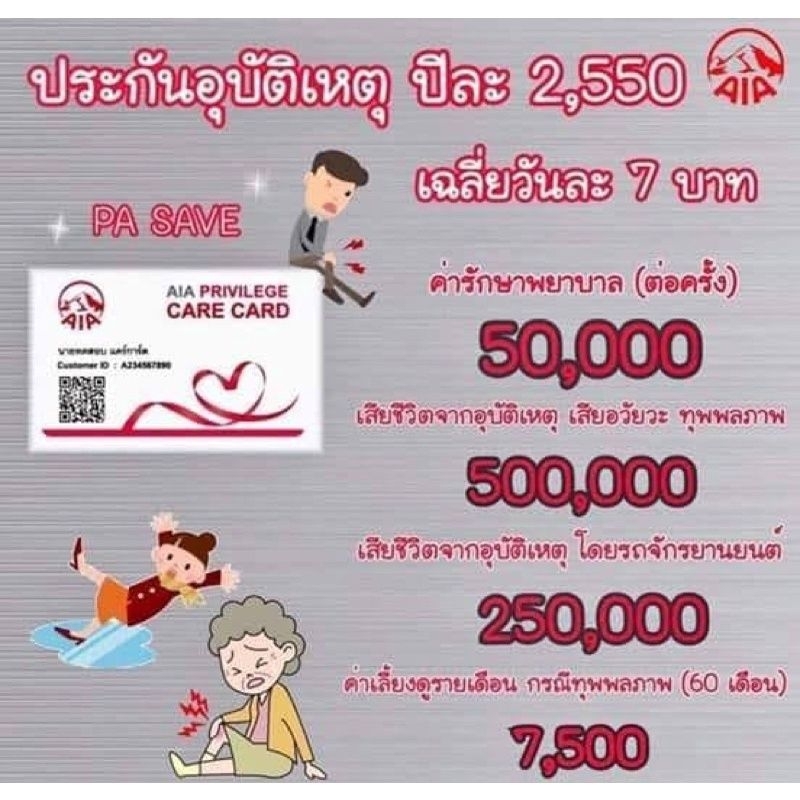 PA Safe By AIA. ประกันอุบัติเหตุส่วนบุคคล