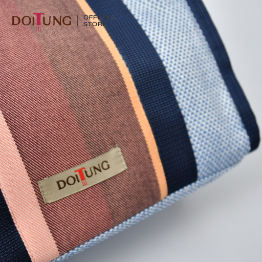 DoiTung TOTE BAG S (STD) Blue Mix stripe 19x24x20 cm.