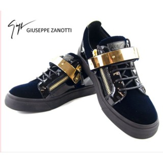 รองเท้าหนังแท้ GIUSEPPE ZANOTTI                             Made in Italy ของแท้ 100% 8us 7uk 41/26-26.5 cm. สภาพดี