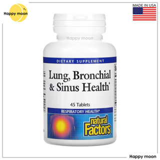 Natural Factors, Lung, Bronchial &amp; Sinus Health, 45 Tablets