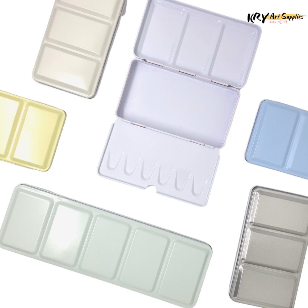 กล่องเก็บแพนสีน้ำ (ไม่มีรางล็อก/ไม่มีแพน) กล่องใส่แพน กล่องเก็บแพน pan box