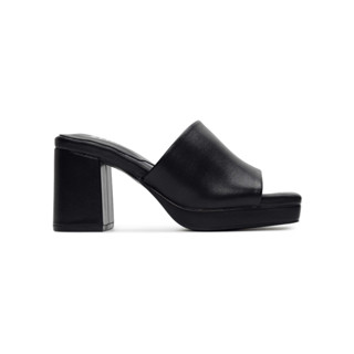 SHU BEDDY WALK 3" SLIDE MULE PLATFORM - BLACK รองเท้าแตะส้นสูง