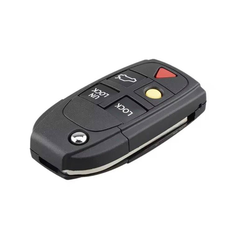 กุญแจพับ VOLVO 5 ปุ่ม และปุ่มยาง สำหรับ S60 V70 S80 XC90  volvo รีโมทวอลโว่ พร้อมส่งจากไทย ราคา ถูกที่สุด ดีลบีเคเค แกลเลอรีภาพที่ 2