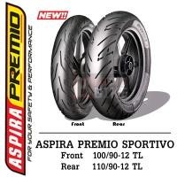 ยางขอบ 12 ASPIRA 100/90-12 110/90-12 PREMIO SPO-TL เส้นละ*ยางนอก ไม่ใช้ยางใน