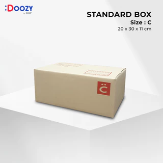 กล่องไปรษณีย์ ขนาด C ( 20 x 30 x 11 ซม.) แพ็ค 20 ใบ กล่องพัสดุ กล่องฝาชน Doozy Pack