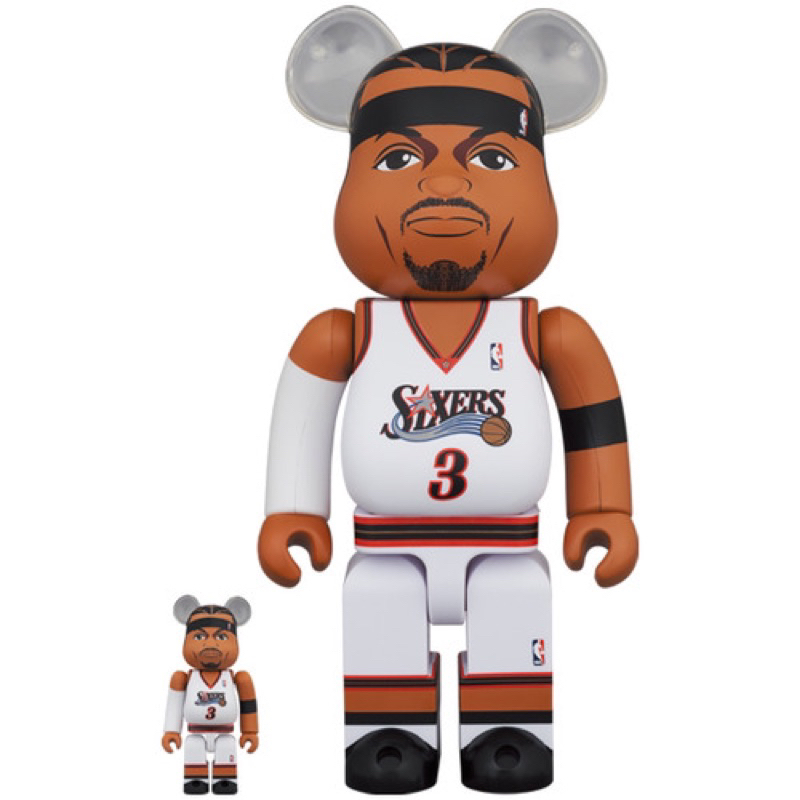 Bearbrick Allen Iverson (Philadelphia 76ers) 400+100% Set ของแท้💯 (c)