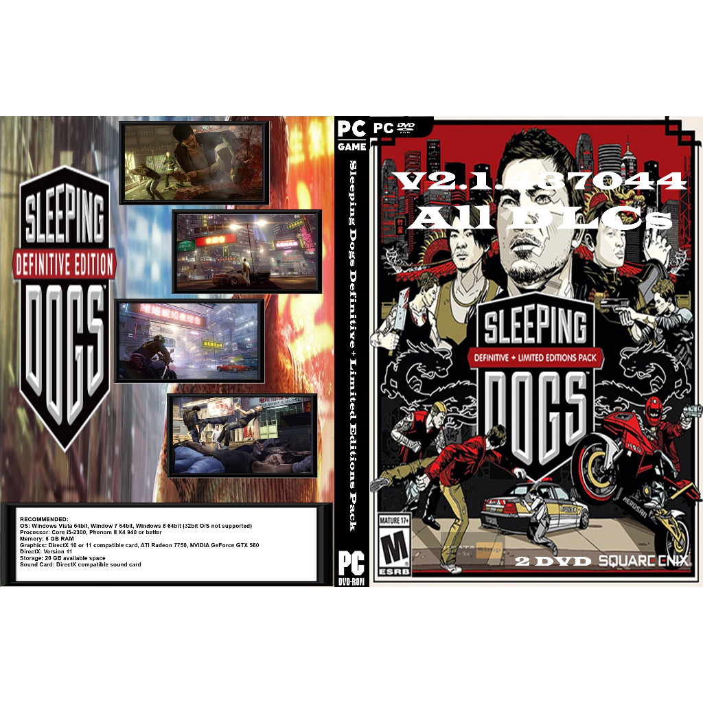 แผ่นเกมส์ PC Sleeping Dogs Definitive + Limited Editions Pack (2DVD + ดาวโหลด) Shopee Thailand