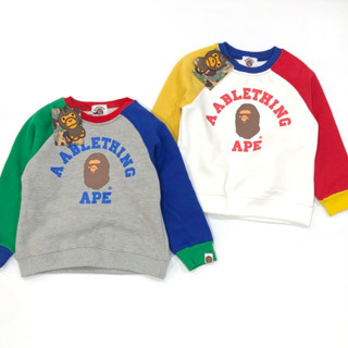 เสื้อแขนยาว BAPE college raglan sweatshirt