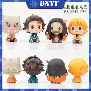 Q รุ่น ชุด 4 ชิ้น ดาบพิฆาตอสูร Demon Slayer : Kimetsu no Yaiba ของเล่น Q version 4-piece set Demon Slayer: Kimetsu no Yaiba toys