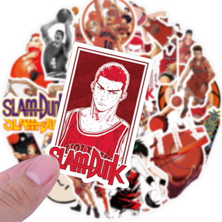 💥พร้อมส่ง💥Slam Dunk สแลมดังก์ สติกเกอร์ ลายการ์ตูน กันน้ํา สําหรับติดตกแต่งแล็ปท็อป สเก็ตบอร์ด กระเป๋าเดินทาง 50 ชิ้น