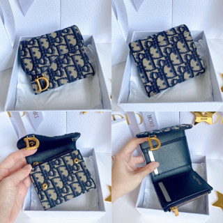 DIOR Saddle wallet ของแท้ 100% [ส่งฟรี]