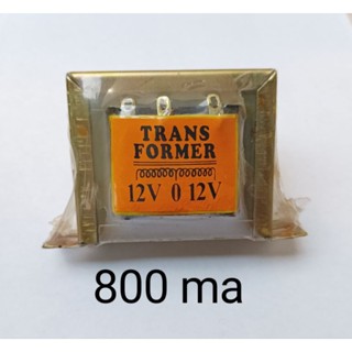 หม้อแปลงไฟฟ้า ขนาด 800 มิลลิแอมป์ เข้า220VACออก12-0-12VAC Step Down Tranformer
