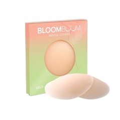 ปิดจุกซิลิโคน Bloomboom (สีเนื้อ)1กล่อง ได้2ชิ้น