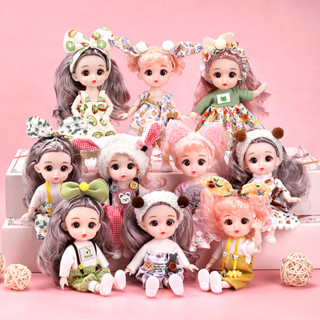 ตุ๊กตาบาร์บี้ ตุ๊กตาบาโบลี่ 16 cm มาพร้อมชุดและรองเท้า พร้อมส่ง