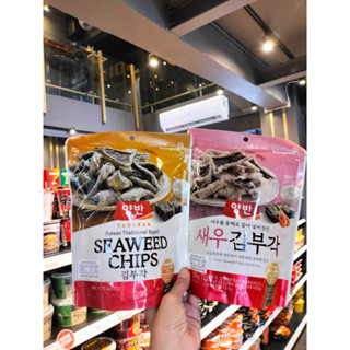 Yangban Seaweed Chips with Shrimp สาหร่ายทอดกรอบยังบัน สาหร่ายกรอบเกาหลี รสกระเทียม และ ออริจินอล