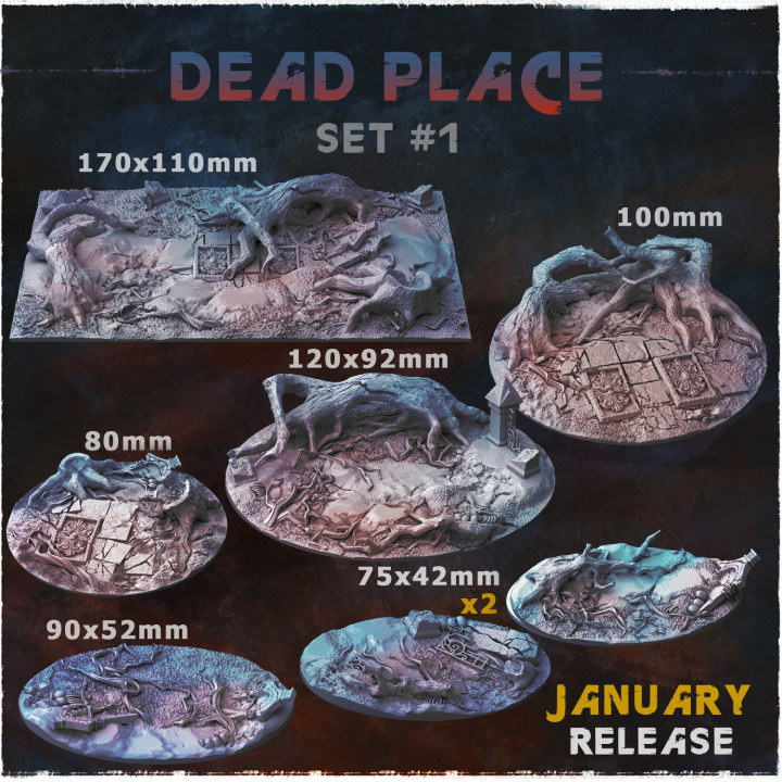 Undead miniature base จัดส่งได้ใน1-3วัน ฐานโมเดล warhammer soulblight [Zabavka]